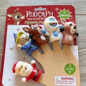 Rudolph, the rednosed reindeer, Finger Puppets Set